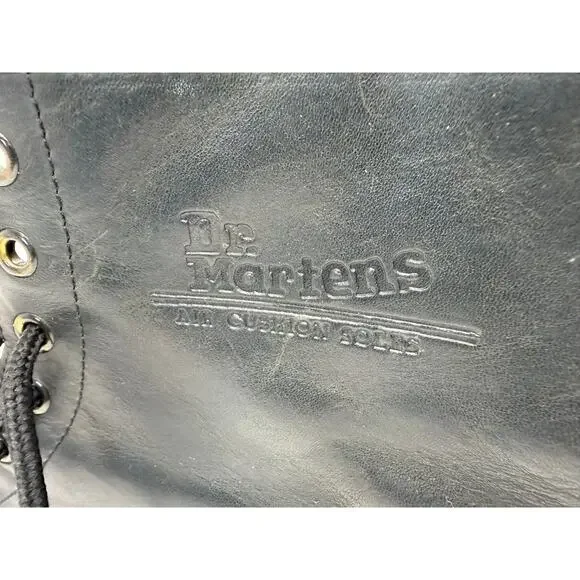 Dr. Martens Black Leather 8 Eye Boots Men’s Size 12 Broken In Grunge Streetwear - Picture 9 of 11
